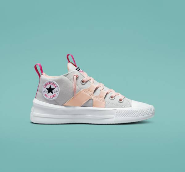 Zapatillas Altas Converse Chuck Taylor All Star Ultra Easy-On Mid Tenis Rosas Rosas | CV-150SZA