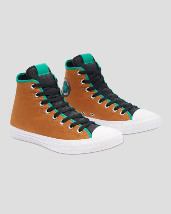 Zapatillas Altas Converse Chuck Taylor All Star Digital Terrain Tenis Marrones Verde | CV-164YTE