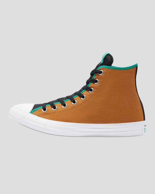 Zapatillas Altas Converse Chuck Taylor All Star Digital Terrain Tenis Marrones Verde | CV-164YTE