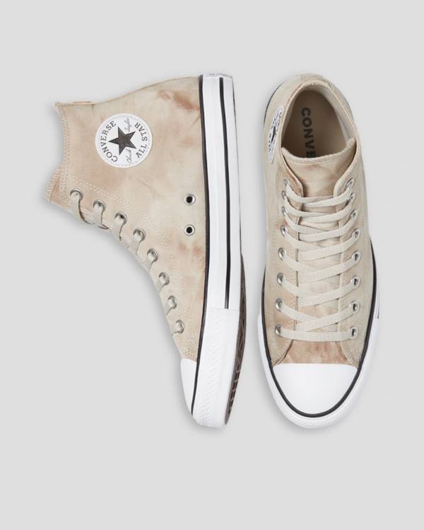 Zapatillas Altas Converse Chuck Taylor All Star Summer Daze Wash Tenis Kaki | CV-165BOE