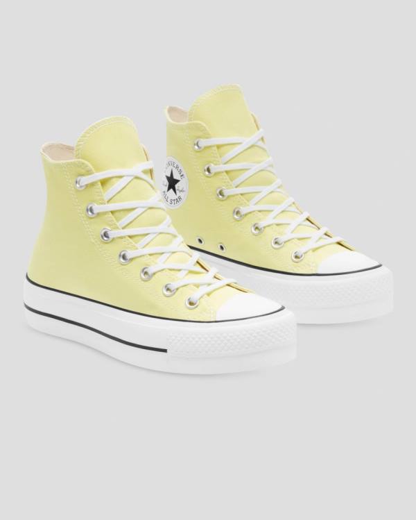 Zapatillas Altas Converse Chuck Taylor All Star Lift Seasonal Colour Tenis Amarillo | CV-179AYO