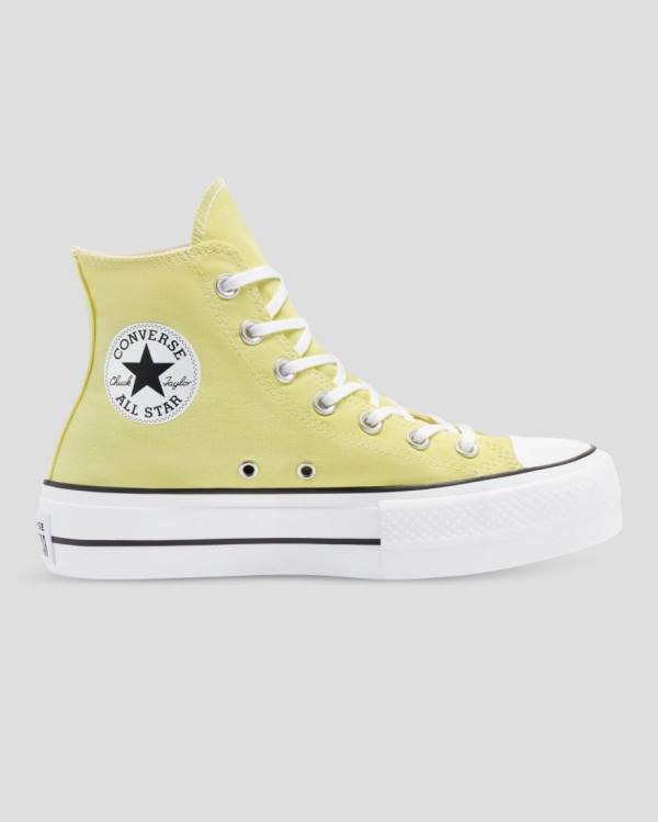 Zapatillas Altas Converse Chuck Taylor All Star Lift Seasonal Colour Tenis Amarillo | CV-179AYO