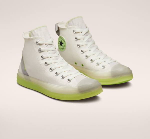 Zapatillas Altas Converse Chuck Taylor All Star CX Crafted Stripes Tenis Verde Claro | CV-214BWN