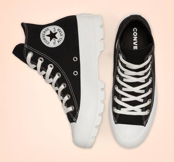 Zapatillas Altas Converse Chuck Taylor All Star Lugged Tenis Negras Blancas | CV-217ZFG