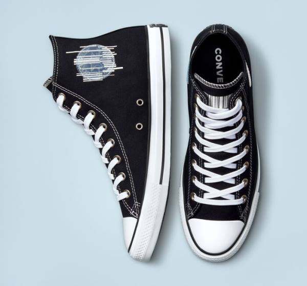 Zapatillas Altas Converse Chuck Taylor All Star Translucent Barcode Tenis Negras Blancas | CV-235TLH