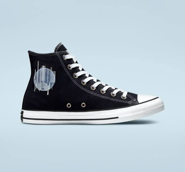 Zapatillas Altas Converse Chuck Taylor All Star Translucent Barcode Tenis Negras Blancas | CV-235TLH