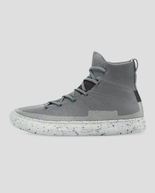 Zapatillas Altas Converse Chuck Taylor All Star Renew Crater Knit Tenis Gris | CV-274NFR