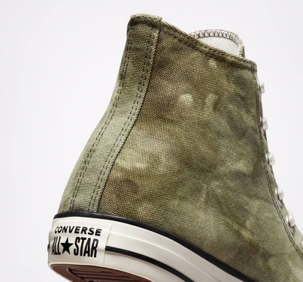 Zapatillas Altas Converse Chuck Taylor All Star Washed Lona Tenis Verde Menta | CV-275MOI