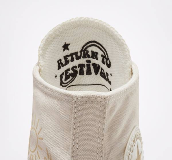 Zapatillas Altas Converse Chuck Taylor All Star Lift Plataforma Golden Elements Tenis Marrones Doradas Claro | CV-284AYO