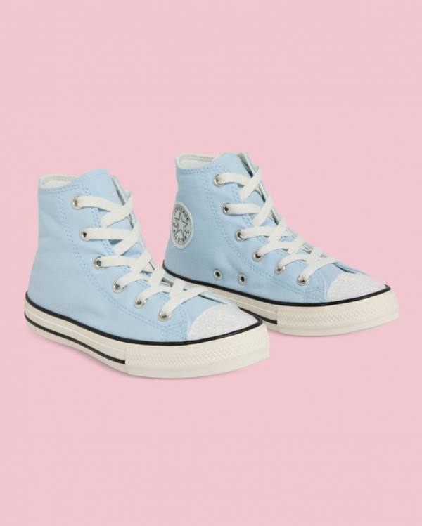 Zapatillas Altas Converse Chuck Taylor All Star UV Glitter Tenis Azules | CV-321QSV