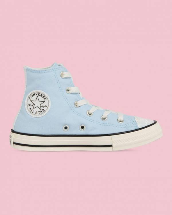 Zapatillas Altas Converse Chuck Taylor All Star UV Glitter Tenis Azules | CV-321QSV