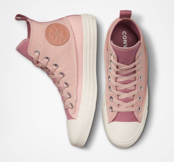 Zapatillas Altas Converse Chuck Taylor All Star Crafted Lona Tenis Rosas Rosas Rosas | CV-326GHK