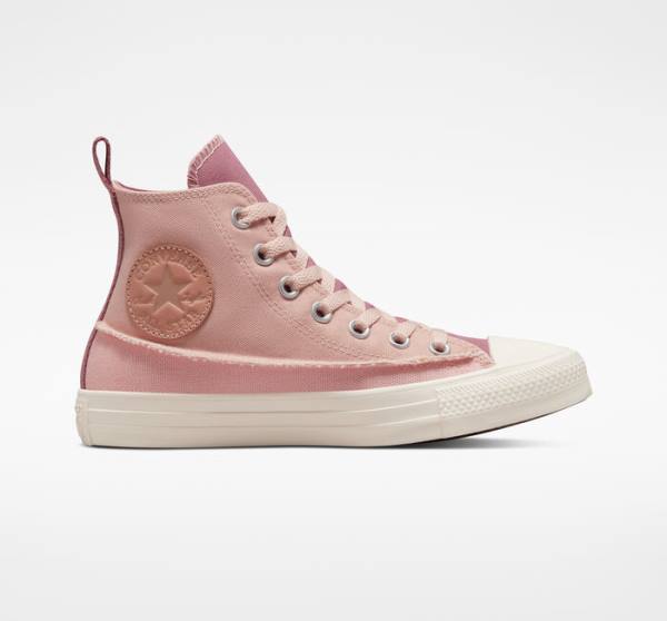 Zapatillas Altas Converse Chuck Taylor All Star Crafted Lona Tenis Rosas Rosas Rosas | CV-326GHK