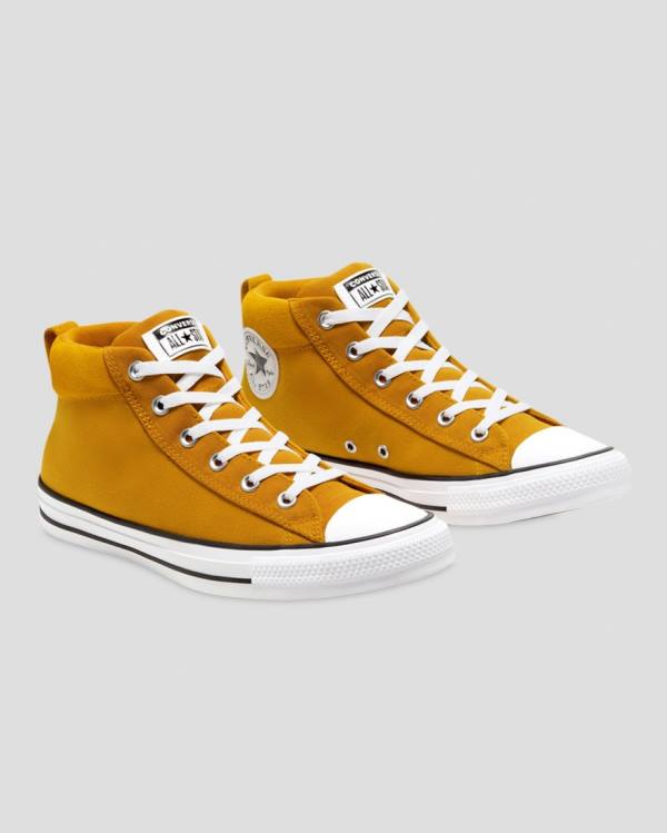 Zapatillas Altas Converse Chuck Taylor All Star Calle Mix And Match Tenis Amarillo | CV-452QXT