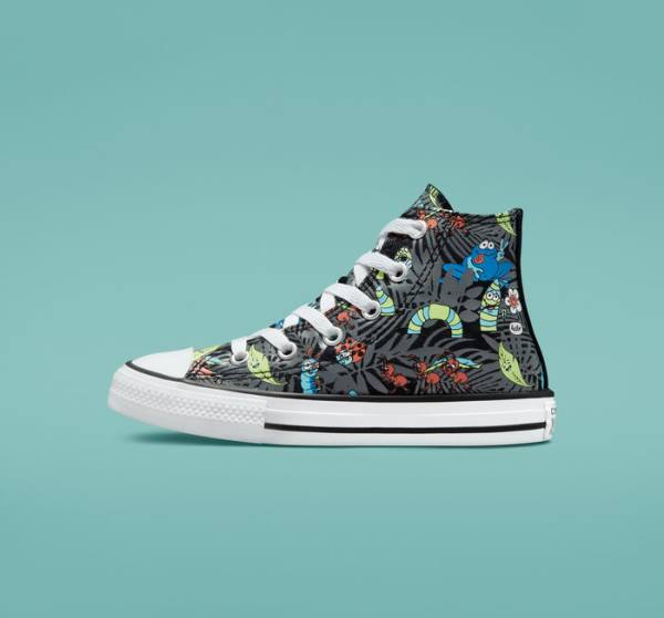 Zapatillas Altas Converse Chuck Taylor All Star Plants Tenis Negras Verde Claro Blancas | CV-482NKZ