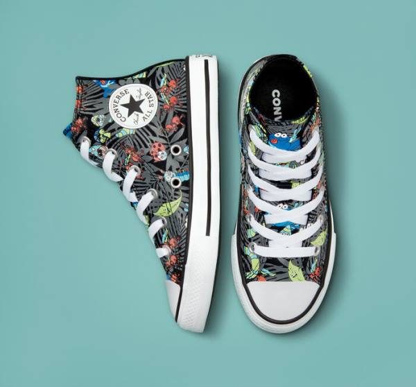 Zapatillas Altas Converse Chuck Taylor All Star Plants Tenis Negras Verde Claro Blancas | CV-482NKZ