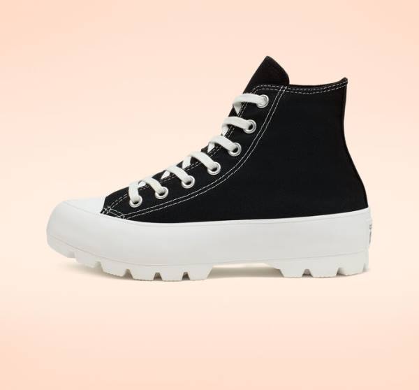 Zapatillas Altas Converse Chuck Taylor All Star Lugged Tenis Negras Blancas | CV-507NXM