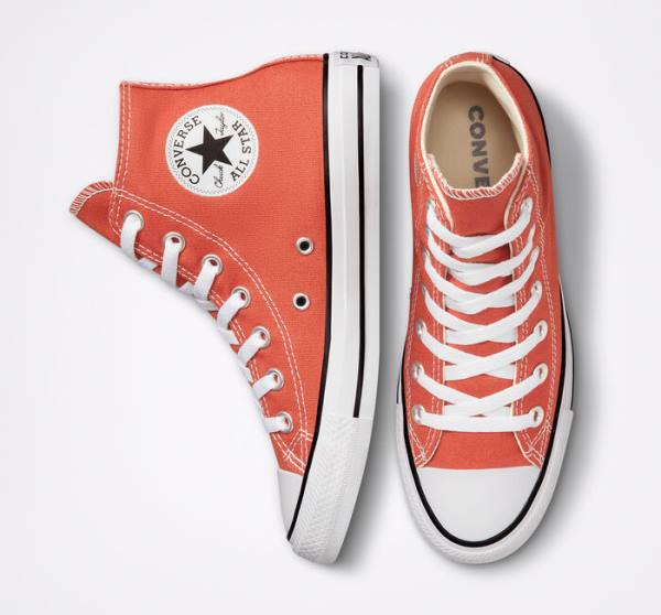 Zapatillas Altas Converse Chuck Taylor All Star Seasonal Color Tenis Naranjas | CV-543KCH