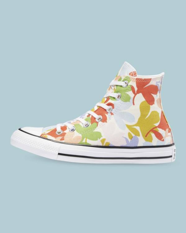 Zapatillas Altas Converse Chuck Taylor All Star Garden Party All Over Tenis Beige | CV-561FMT