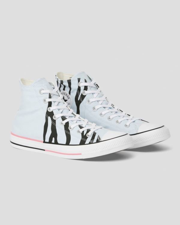 Zapatillas Altas Converse Chuck Taylor All Star Sun Blocked Icon Print Tenis Azules | CV-603MDJ