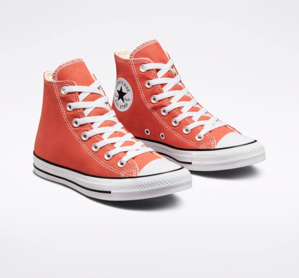 Zapatillas Altas Converse Chuck Taylor All Star Seasonal Color Tenis Naranjas | CV-617CVY