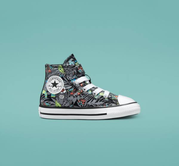 Zapatillas Altas Converse Chuck Taylor All Star Easy-On Plants Tenis Negras Verde Claro Blancas | CV-643BKX