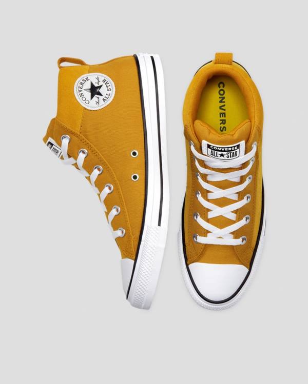 Zapatillas Altas Converse Chuck Taylor All Star Calle Mix And Match Tenis Amarillo | CV-643UVN