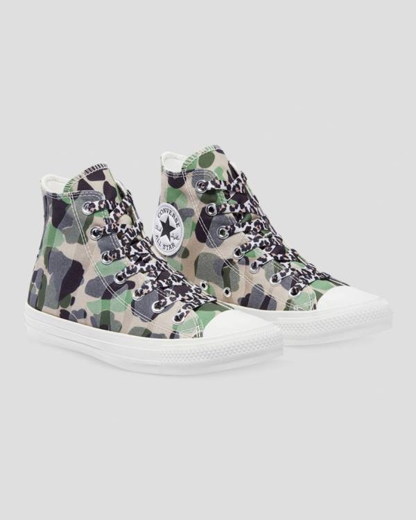 Zapatillas Altas Converse Chuck Taylor Archive Print Tenis Camuflaje | CV-692DMQ