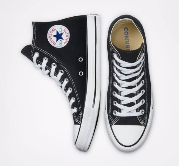 Zapatillas Altas Converse Chuck Taylor All Star Black Tenis Negras | CV-701ZUG