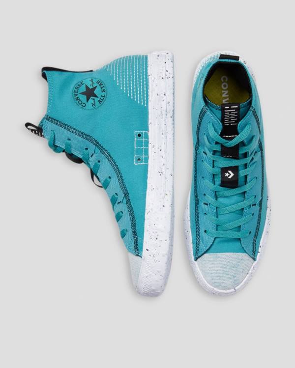 Zapatillas Altas Converse Chuck Taylor All Star Crater Renew Knit Tenis Azules | CV-730QHZ