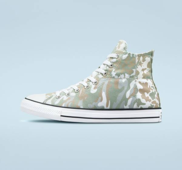 Zapatillas Altas Converse Chuck Taylor All Star Split Panel Camo Tenis Marrones | CV-842MHA