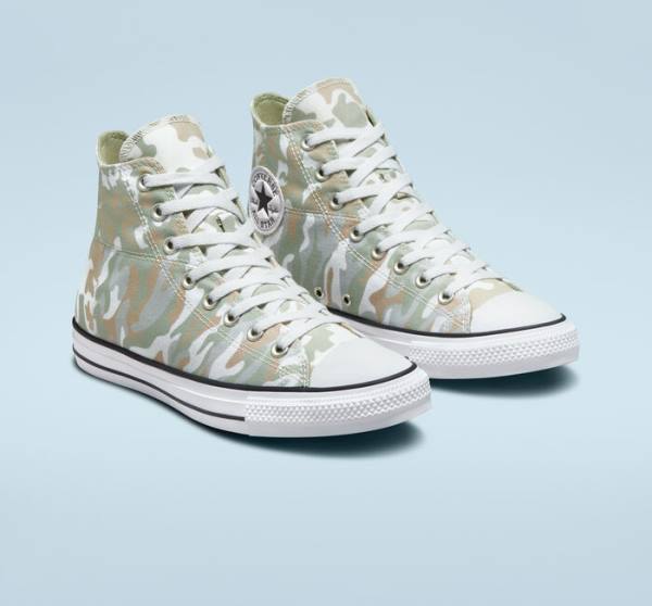 Zapatillas Altas Converse Chuck Taylor All Star Split Panel Camo Tenis Marrones | CV-842MHA