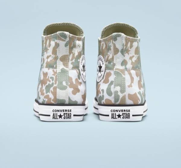 Zapatillas Altas Converse Chuck Taylor All Star Split Panel Camo Tenis Marrones | CV-842MHA