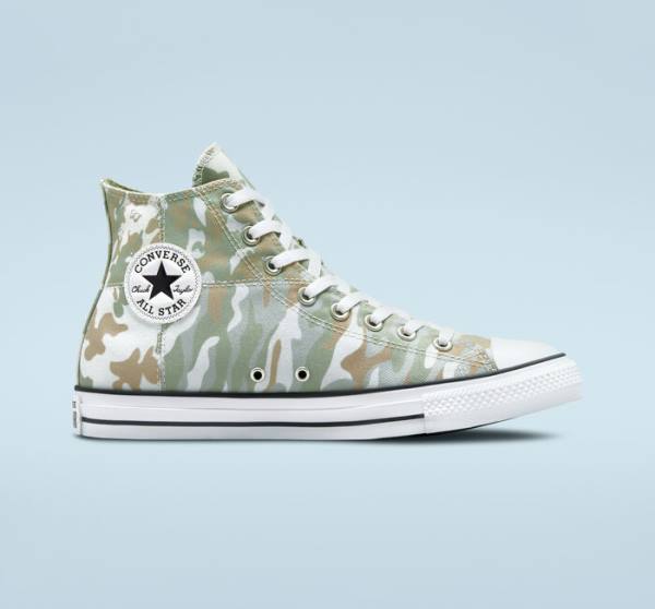 Zapatillas Altas Converse Chuck Taylor All Star Split Panel Camo Tenis Marrones | CV-842MHA