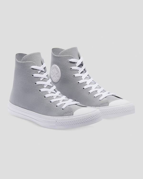 Zapatillas Altas Converse Chuck Taylor All Star Renew Knit Tenis Gris | CV-852BCP