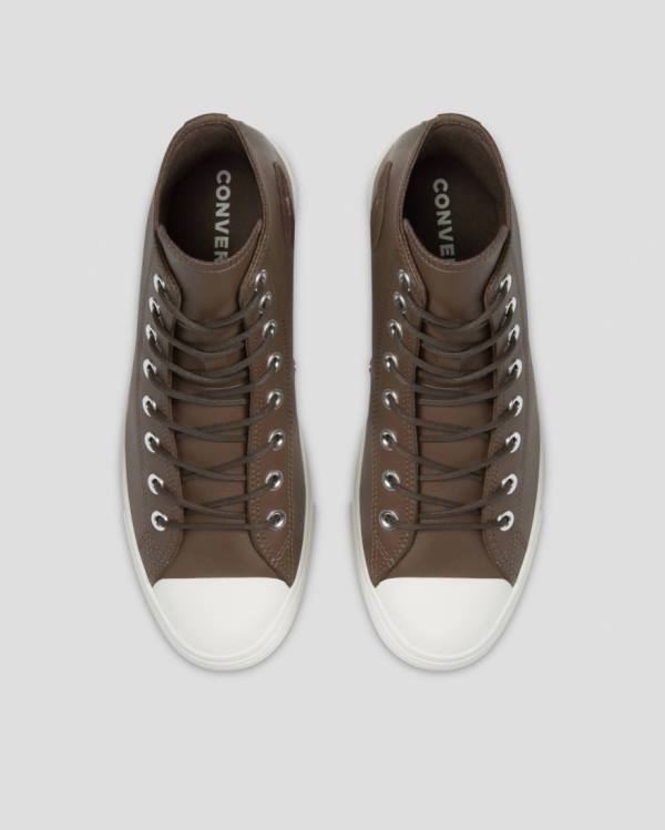 Zapatillas Altas Converse Chuck Taylor All Star Seasonal Cuero Tenis Marrones | CV-871ZJY