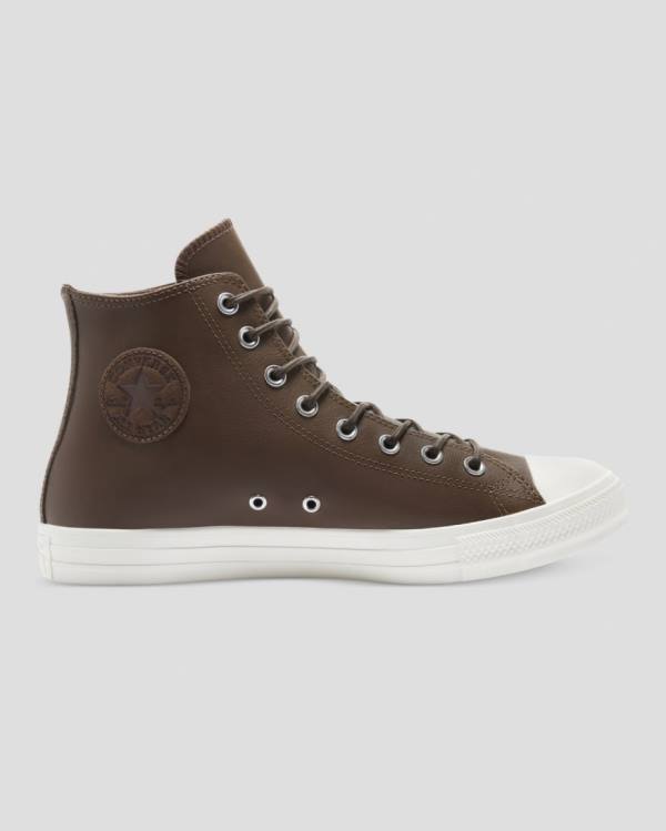 Zapatillas Altas Converse Chuck Taylor All Star Seasonal Cuero Tenis Marrones | CV-871ZJY