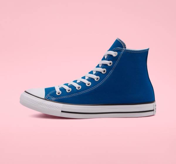 Zapatillas Altas Converse Chuck Taylor All Star Seasonal Color Tenis Azules Blancas | CV-892RWJ