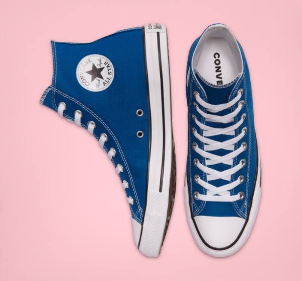 Zapatillas Altas Converse Chuck Taylor All Star Seasonal Color Tenis Azules Blancas | CV-892RWJ