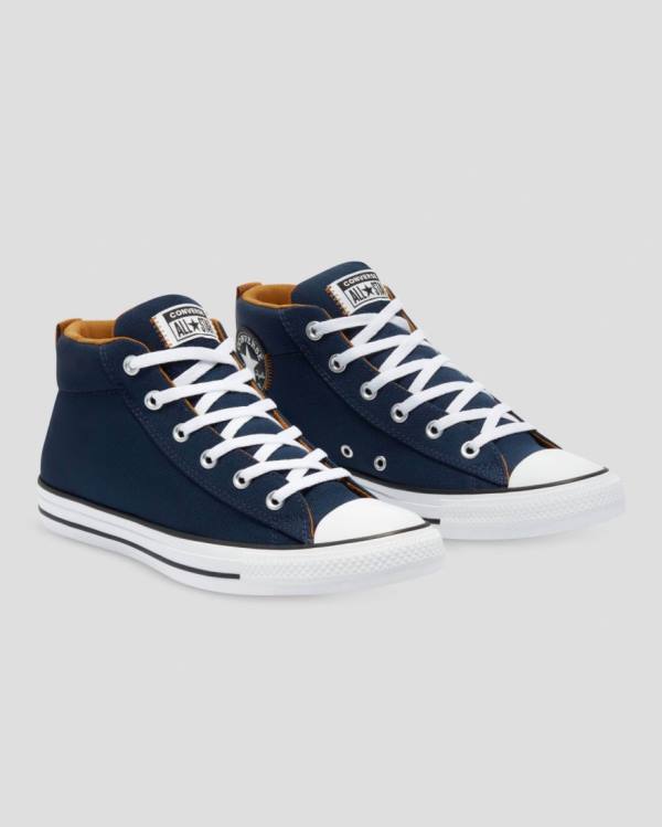 Zapatillas Altas Converse Chuck Taylor All Star Calle Tenis Azules | CV-902ENF