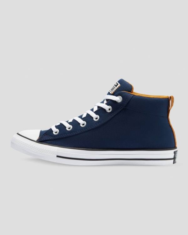 Zapatillas Altas Converse Chuck Taylor All Star Calle Tenis Azules | CV-902ENF