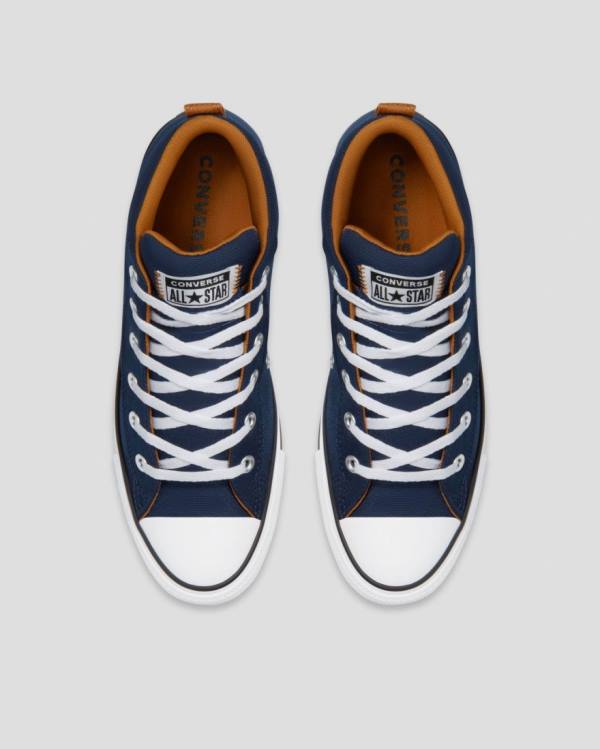 Zapatillas Altas Converse Chuck Taylor All Star Calle Tenis Azules | CV-902ENF