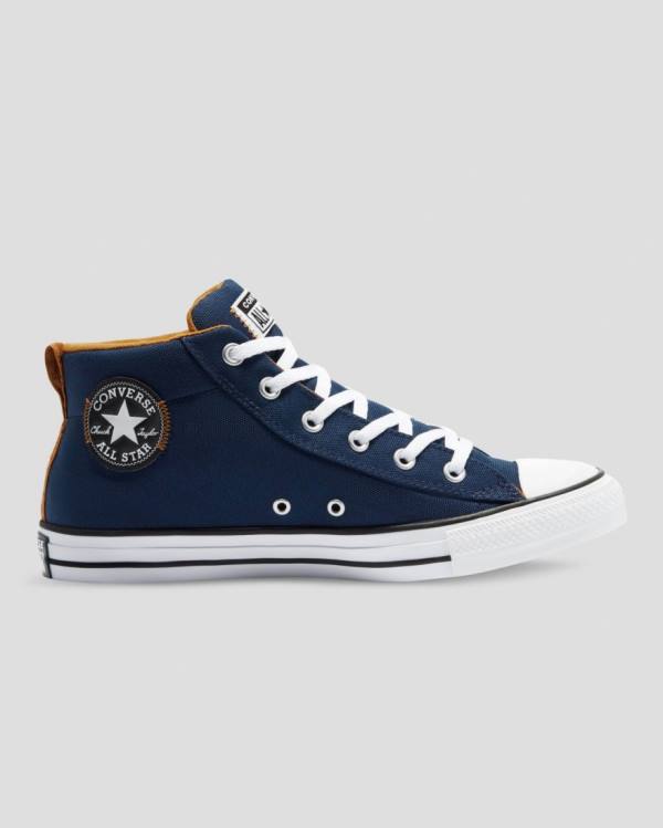 Zapatillas Altas Converse Chuck Taylor All Star Calle Tenis Azules | CV-902ENF