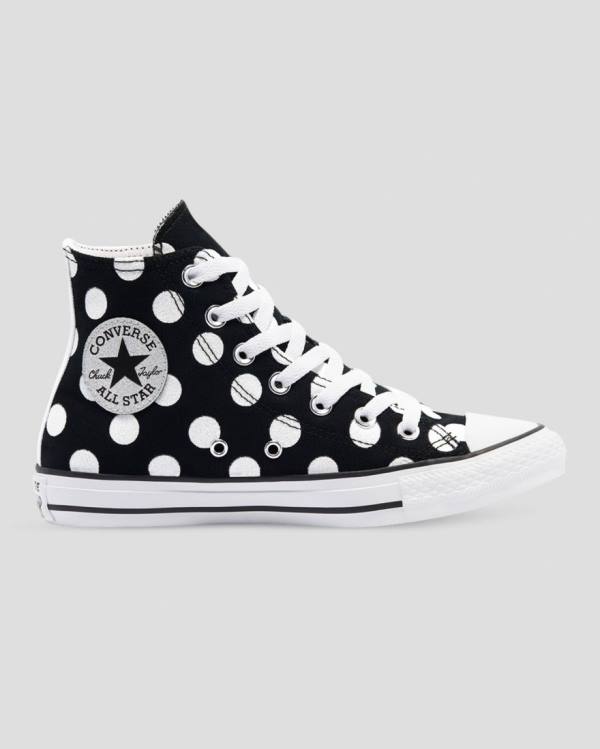 Zapatillas Altas Converse Chuck Taylor All Star Glitter Shine Tenis Negras | CV-964ISZ