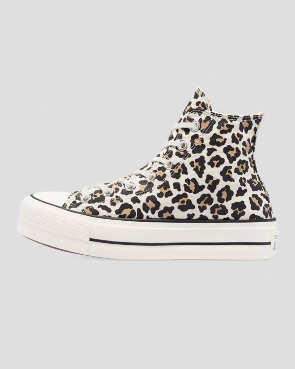 Zapatillas Altas Converse Chuck Taylor Lift Leopard Print Plataforma Tenis Leopardo | CV-432GXV