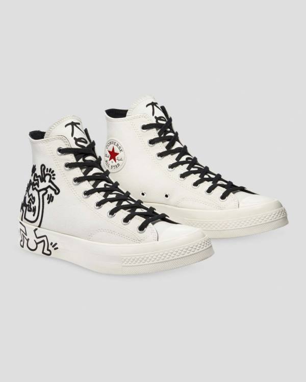 Zapatillas Altas Converse Keith Haring Chuck 70 Tenis Beige | CV-065NQI