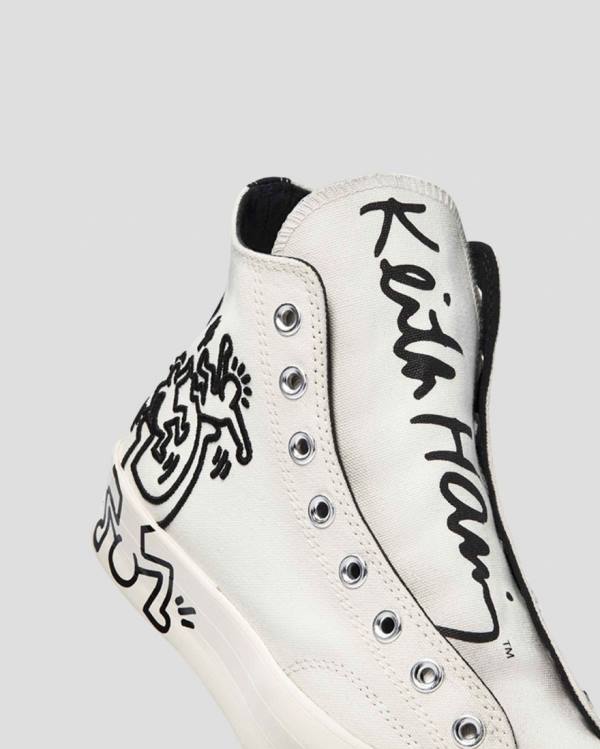 Zapatillas Altas Converse Keith Haring Chuck 70 Tenis Beige | CV-065NQI