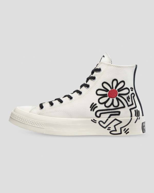 Zapatillas Altas Converse Keith Haring Chuck 70 Tenis Beige | CV-512VQX