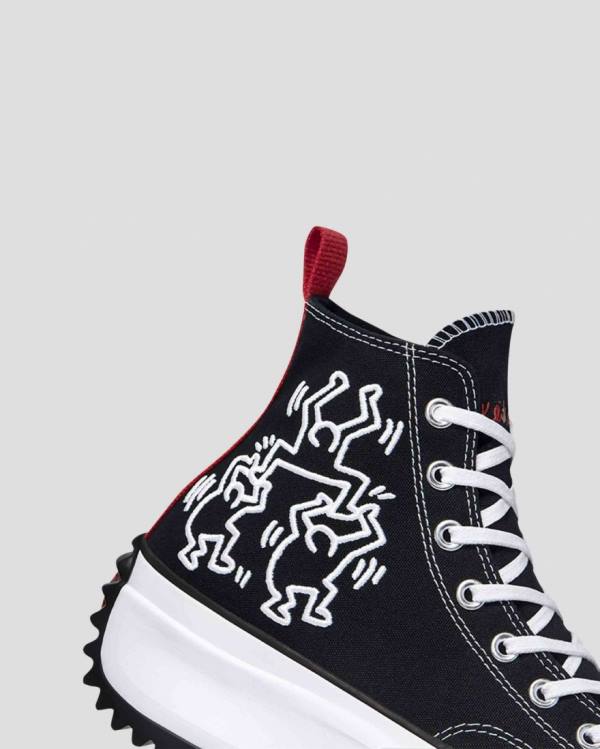 Zapatillas Altas Converse Keith Haring Run Star Hike Tenis Negras | CV-367AMQ