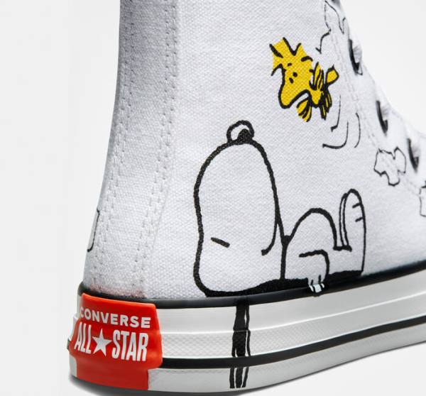 Zapatillas Altas Converse Peanuts Chuck Taylor All Star Tenis Blancas Negras Rojas | CV-961QKW